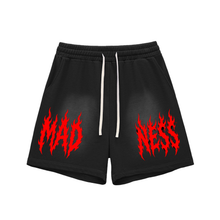Sun Fade Raw Edge Cotton Shorts