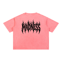 pink /Mineral Wash Boxy Cotton T-Shirt