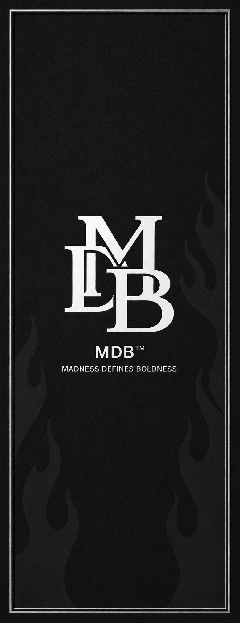 Black MDB Apparel hangtag presentation